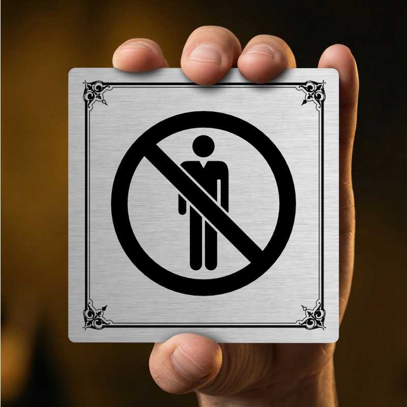 Zákaz vstupu, 80x80mm, pergamen, Nevada